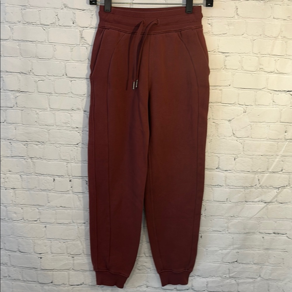Lululemon Rust Red Jogger Pants
